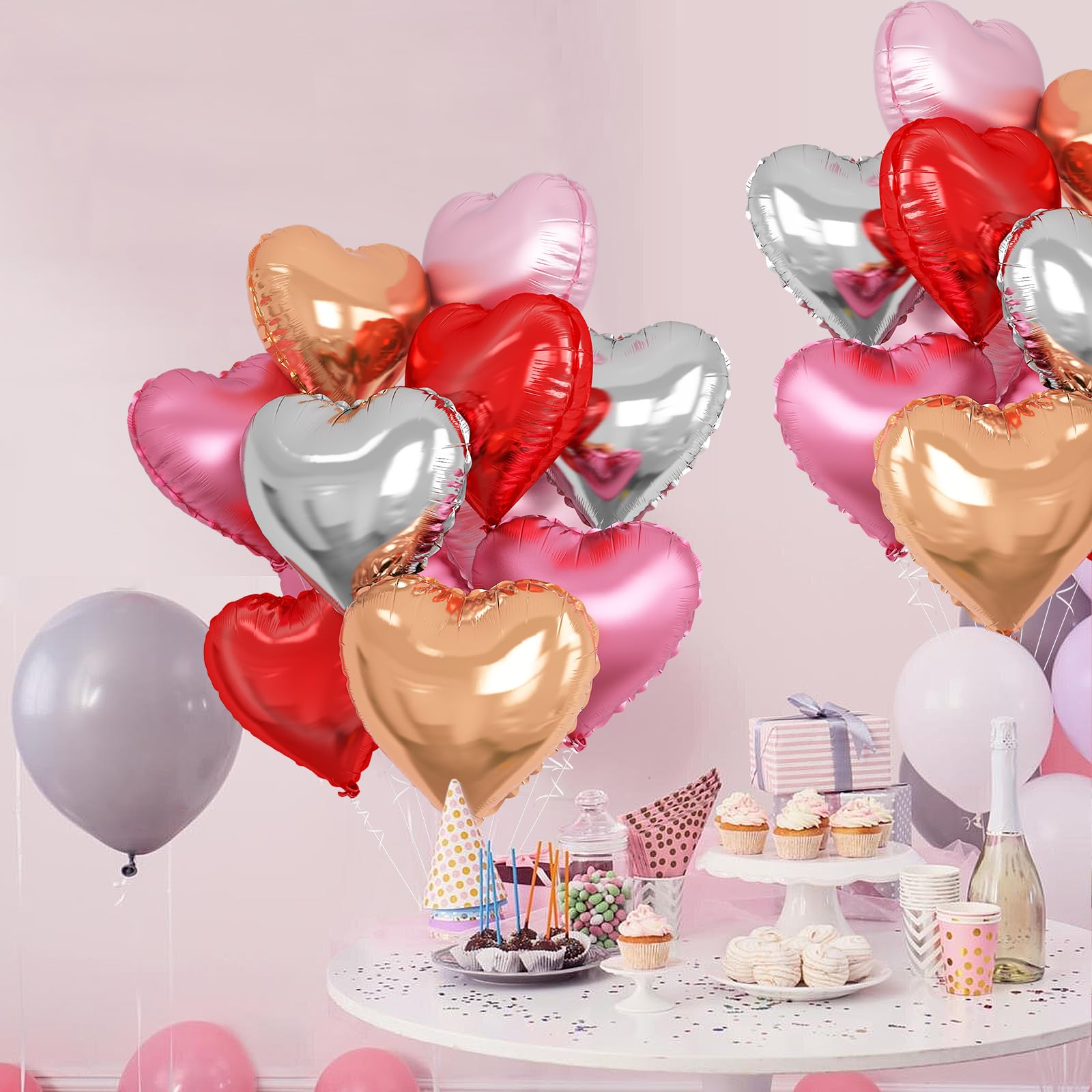 Amazon.co.jp: jwyndsq(おと) 風船 バルーン ハート型 10個セット